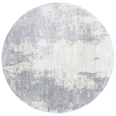 Tapis abstrait gris clair / ivoire Adilene