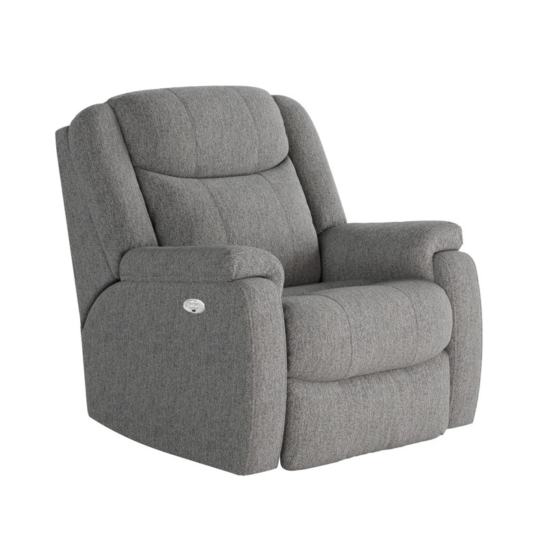 Hercules Dual Power Wall Recliner, Gray Jacquard