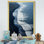 Vue aérienne de la plage de sable noir IV - plage et océan, art mural
