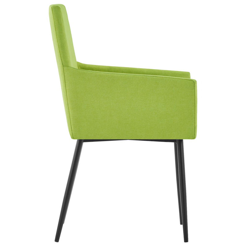 Bines 48cm H Upholstered Armchair, Green, 4