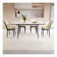 Ensemble de table à manger extensible de 47 à 63 po pour 2 à 6 personnes, équipé d'une chaise de salle à manger rembourrée en tissu polyuréthane épais et d'une table à manger élégante et spacieuse, d'une table de cuisine et d'un ensemble de ch-126599692-126599682
