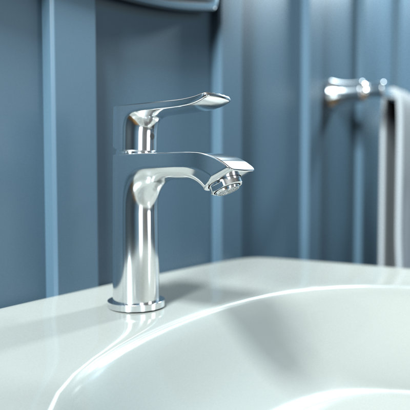 Metris Single Hole Bathroom Faucet, Chrome