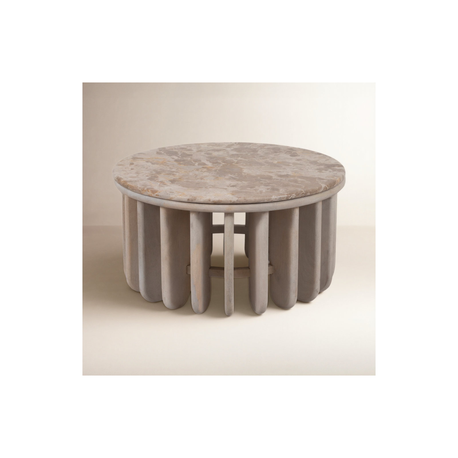 Jeimis 30" Marble Coffee Table