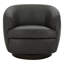 Fauteuil demi-tonneau en cuir Marcy Geniue-2097561555-2089390770