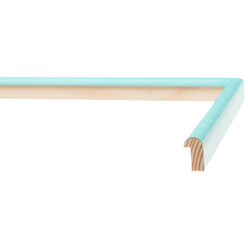 Cadre pour photo simple en bois embossé, Turquoise, 4" x 6"