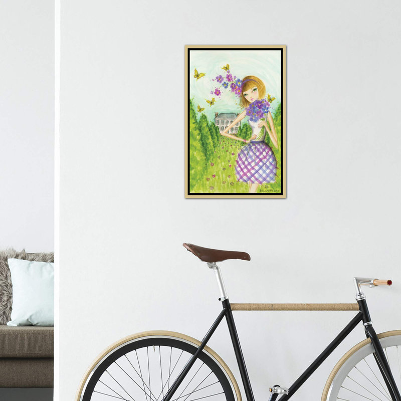 Printemps à Summerside # 2, art, Toile encadrée d'or, H 48 po x l 32 po x P 1,5 po