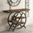 4-Tier Console Table, 39.4" Entryway Table with Geometric Metal Frame