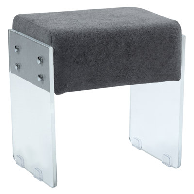 Solid + Manufactured Wood Accent Stool
