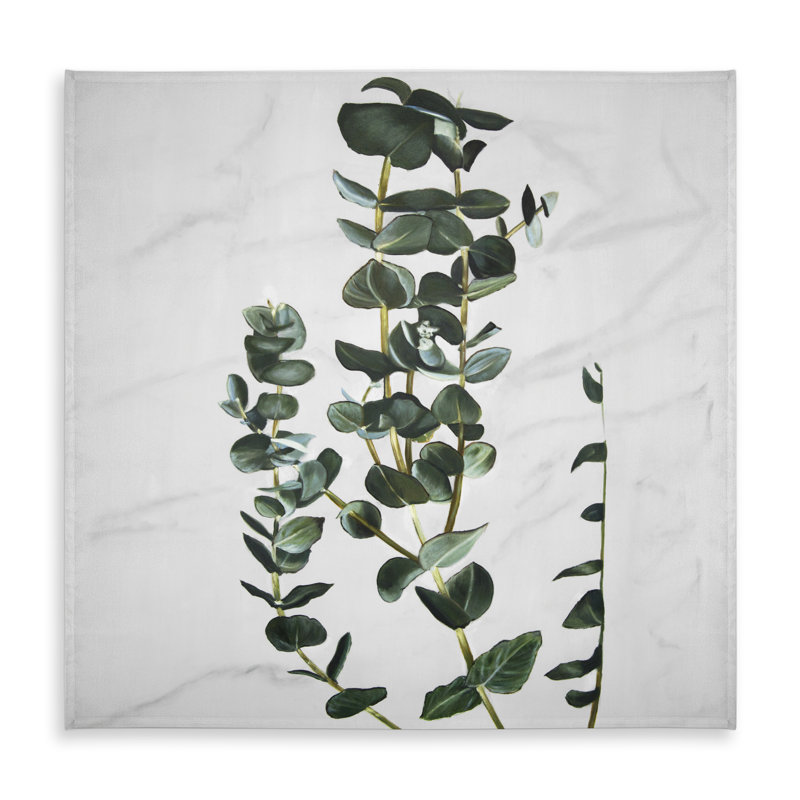 Eucalyptus Stems Tablecloth - Minimalist Botanical Decor