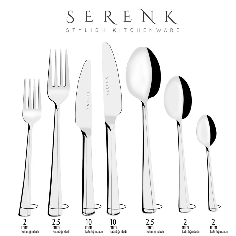  Paris Stainless Steel Cutlery Set 18 Pieces