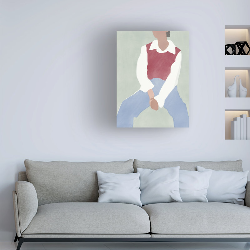 Art sur toile rouge bolognaise, petit doyen, H 14 po x l 19 po
