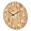 Golden Palm Leaves I - Horloge murale Mid-Century-63893244