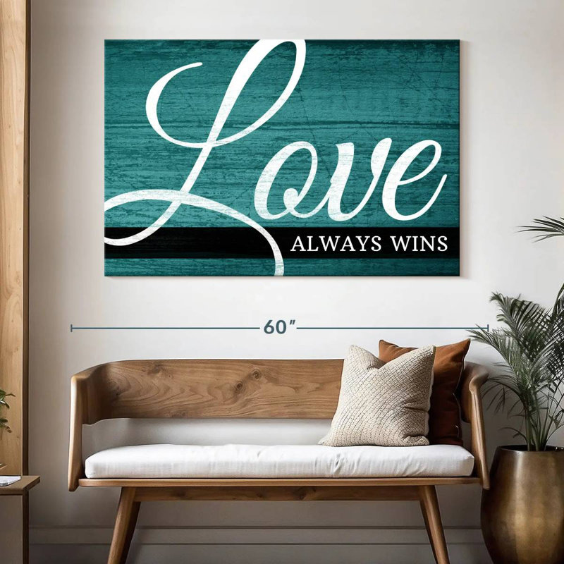 Tergel Love Always Wins II, H 34 po x l 51 po