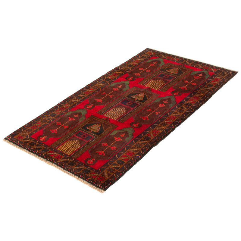 Tapis rouge Lynnisha 3 pi 5 po x 6 pi 6 po