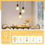 Amarieon 3 - Light Amber Glass Pendant