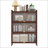 44'' Tall Metal 3 Flip Doors Cabinet With Ample Storage For Various Home And Office Spaces, Durable And Space-Efficient