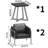 Kahlin 2 - Person Solid Wood Top Double Pedestal Dining Set