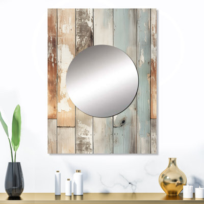 Rustic Farmhouse Wooden Planks - Vintage Mirror Wall Decor MTMIR131302
