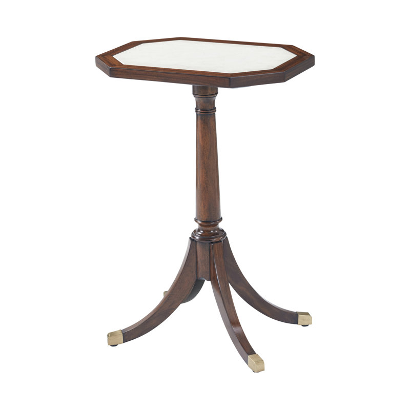 Sloane Walnut Pedestal End Table