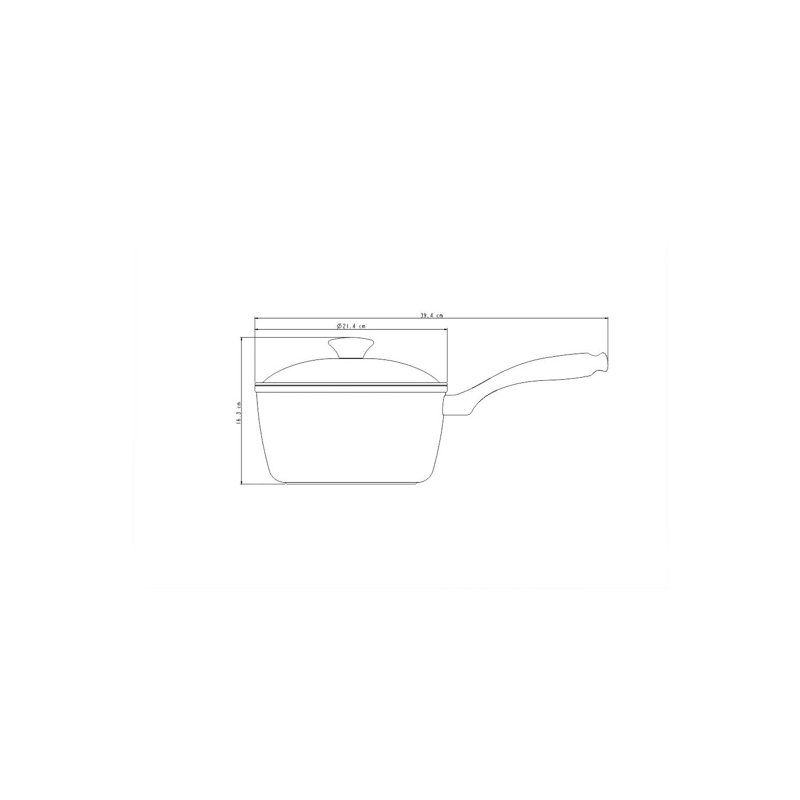 Lyon 2.8L Aluminum Saucepan