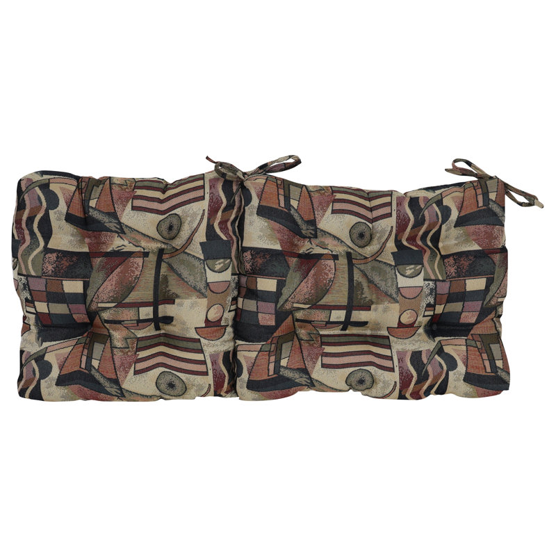 Tapestry Tufted Seat/Back Chair Cushion