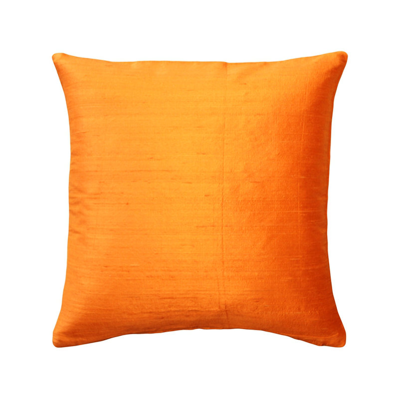 Housse et coussin à recouvrir carré Sankara, H 20 po x l 20 po x P 6 po, Orange