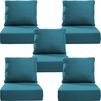 Deb Outdoor 6" Thick Cushion Set - Back Cushions And Seat Cushions