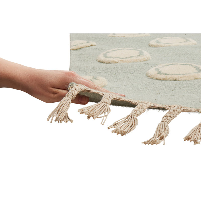 Ring Polka Dots Hand Woven Area Rug, Rectangle 160 x 230cm