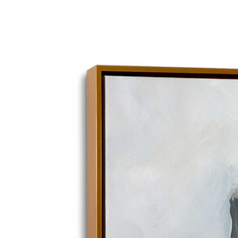 Impression sur toile «Oyster With Pearl I» par Yvette St. Amant, H 20 po x l 20 po, Cadre flottant, Doré
