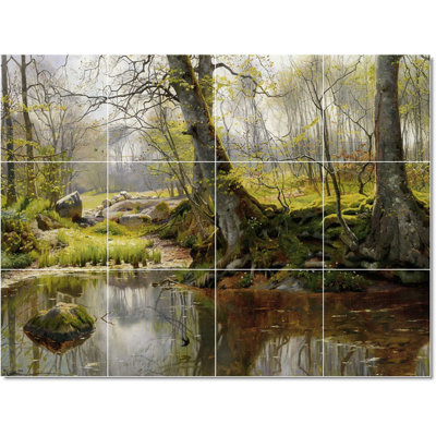 Carreau de céramique décorative 17 po x 12,75 po 4,25 po x 4,25 po