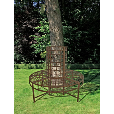 8-Seater Romantic Metal Tree Bench