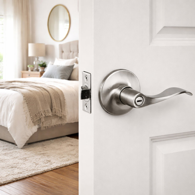 Poignée de porte Stratford, Nickel satiné