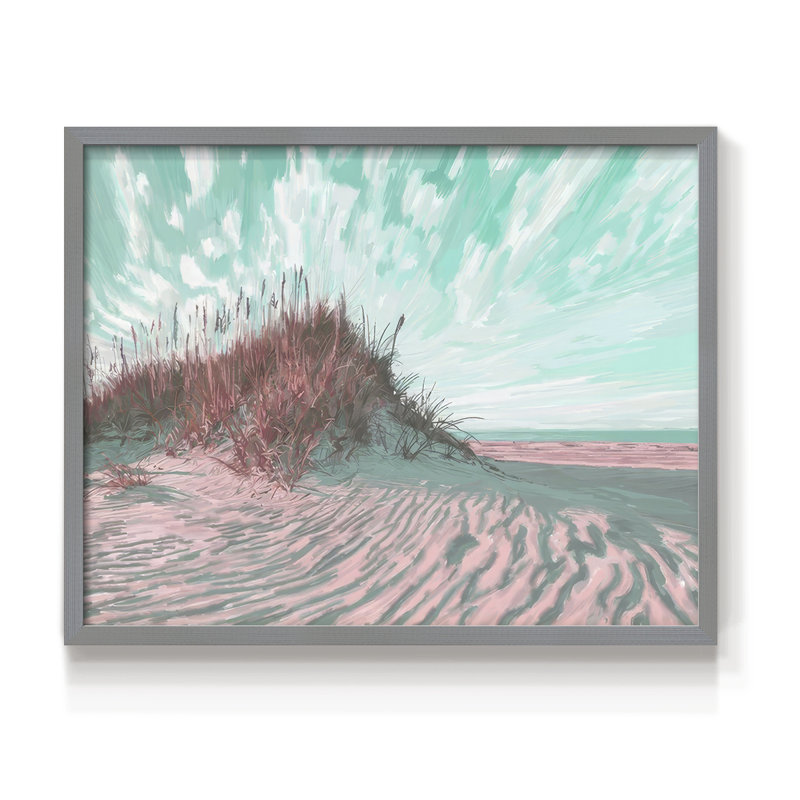 Dramatic Dunes I - Impression encadrée - Restickable