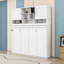 Queen Wall Murphy Bed with Storage Shelves, Hydraulic Lift System