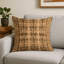Coussin décoratif à carreaux brun intérieur et extérieur-115218549-115218621