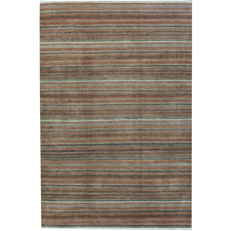 Hand-Knotted High-Quality Brown Area Rug