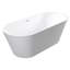 Baignoire de trempage autoportante en acrylique Aspen 67 po x 32 po Aspen-110581795