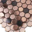 Carrelage mural et de plancher hexagonal en métal-93706732