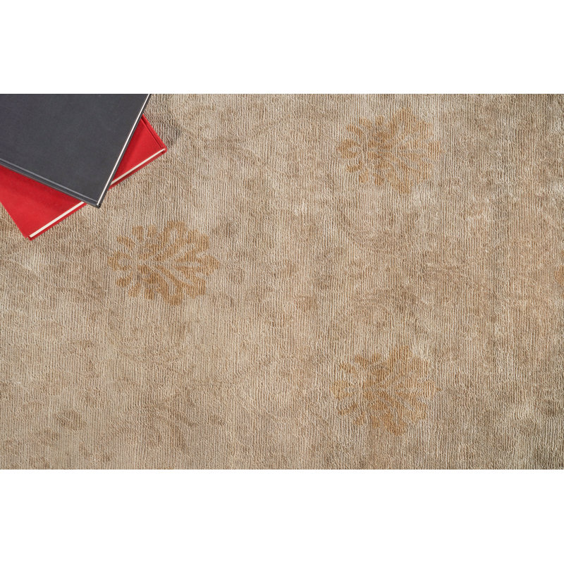 Metro hand-knotted New Zealand Wool Ivory/Beige Area Rug