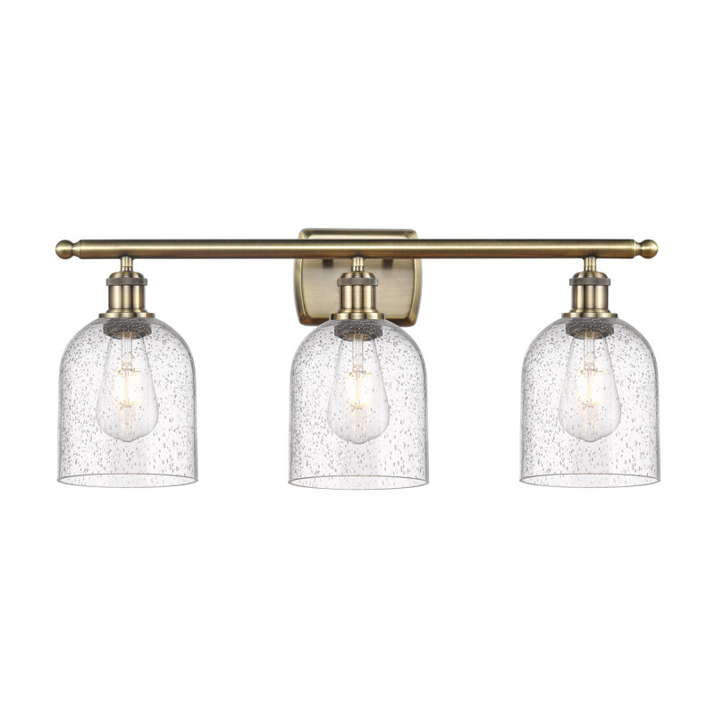 Anacaren 3 - Light Dimmable Vanity Light, Seedy, Antique Brass