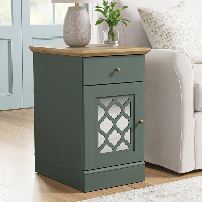  Table de bout Korbin, Vert/brun