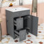 Meuble-lavabo compact avec lavabo en céramique 24 po-518301517