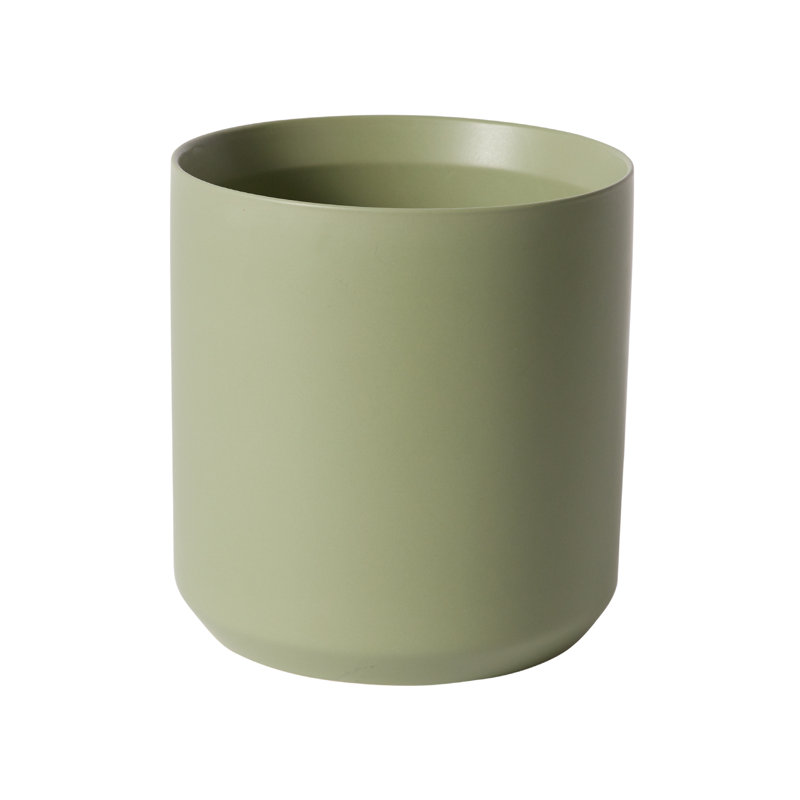 Parsons Handmade Ceramic Pot Planter, 10" H x 10.75" W x 10.75" D, Green