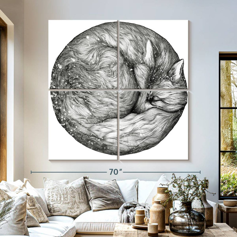 Brampt The Infinite Fox, 57" H x 57" W