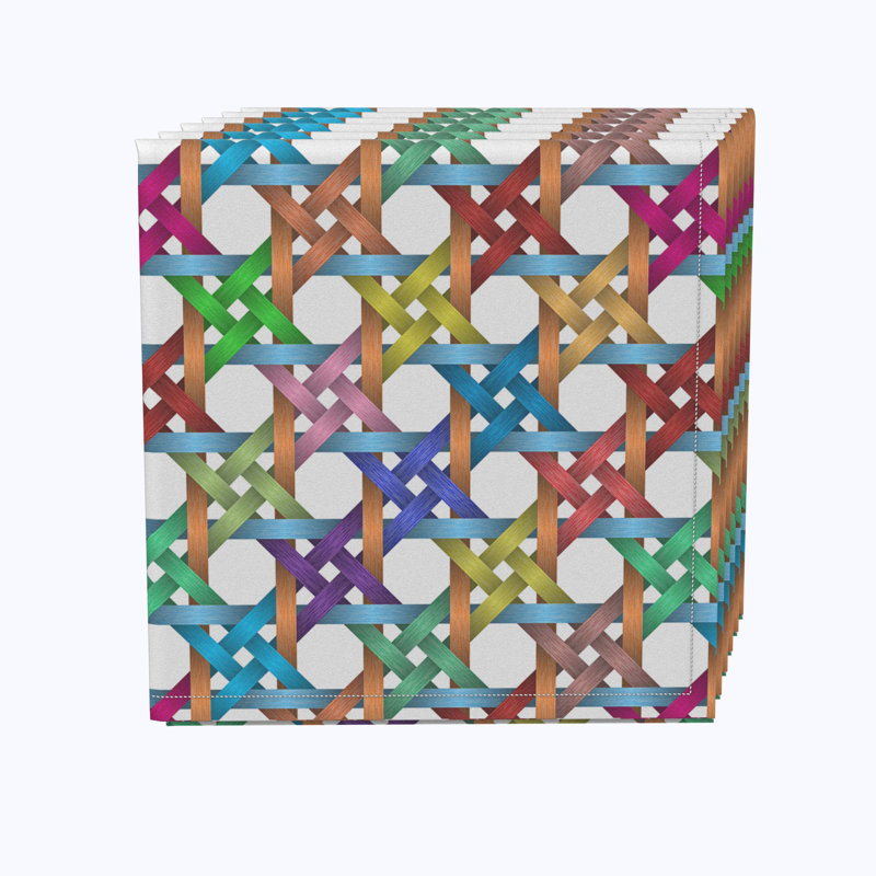 Polyester Geometric Square Napkin