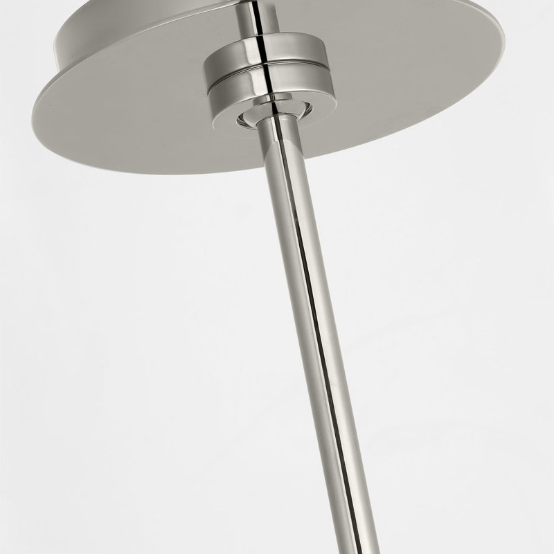 Kelly Wearstler Melange 63" Linear Pendant with Alabaster, Polished Nickel