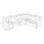 Canapé modulaire en L 95,5 po Antania-1946141315