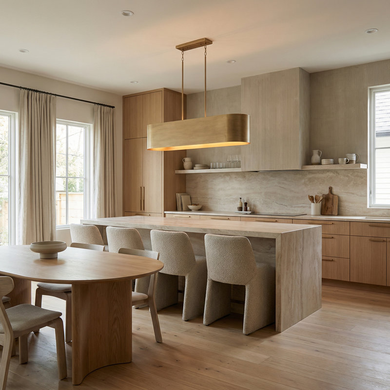 Seamus 5 - Light Mystic Luster Kitchen Island Pendant