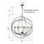 Shamaria 40-Inch Oversize 9 - Light Dimmable Globe Metal Chandelier