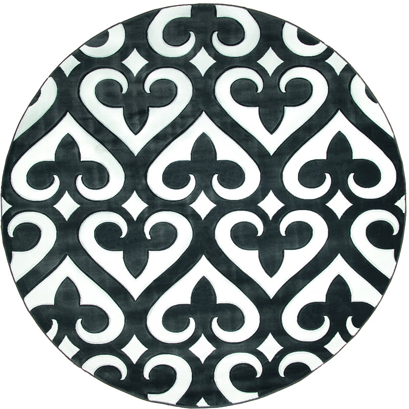 Zabala Geometric Indoor Rug, Round 7'10"